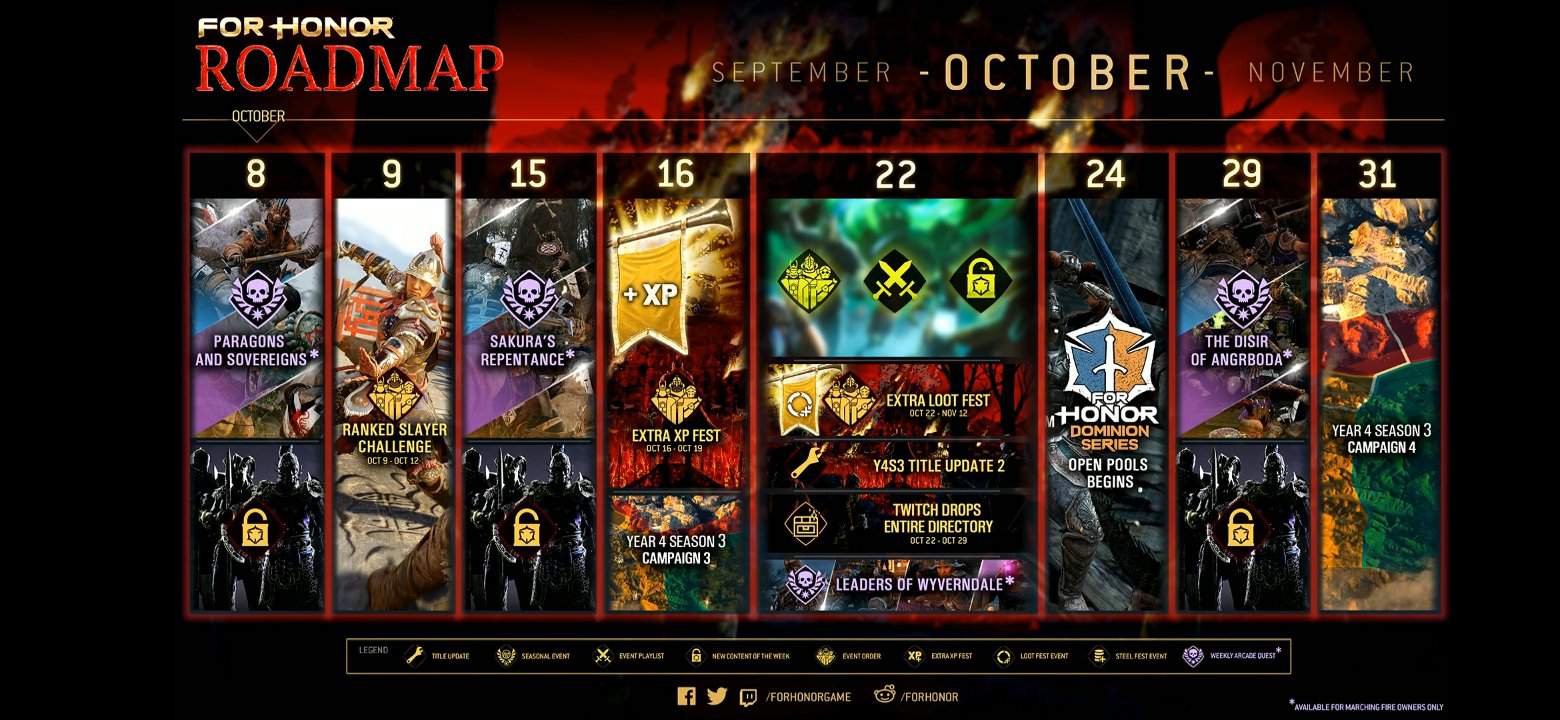 October Roadmap | For Honor Amino