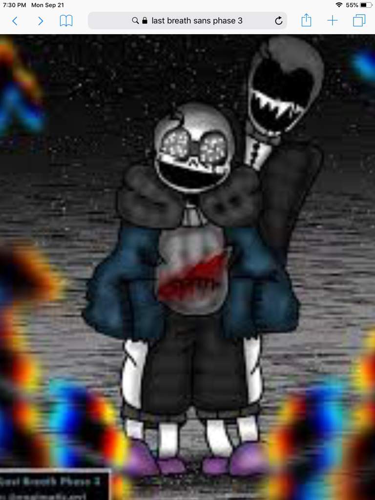 Last Breath Sans And Mini Crewmate Undertale Aus Amino