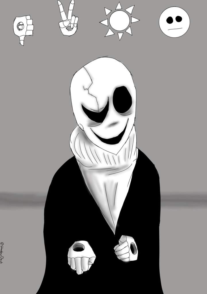 Drawing Characters Similar To Their Sprites #1 - Gaster | Undertale Amino