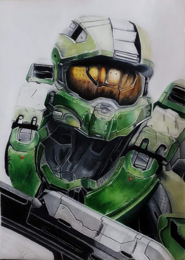 Master Chief - Sierra 117 (Done with colour pencils!) | Arts And OCs Amino