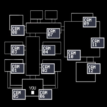 fnaf 3 cam 2 fnaf 1 camera map