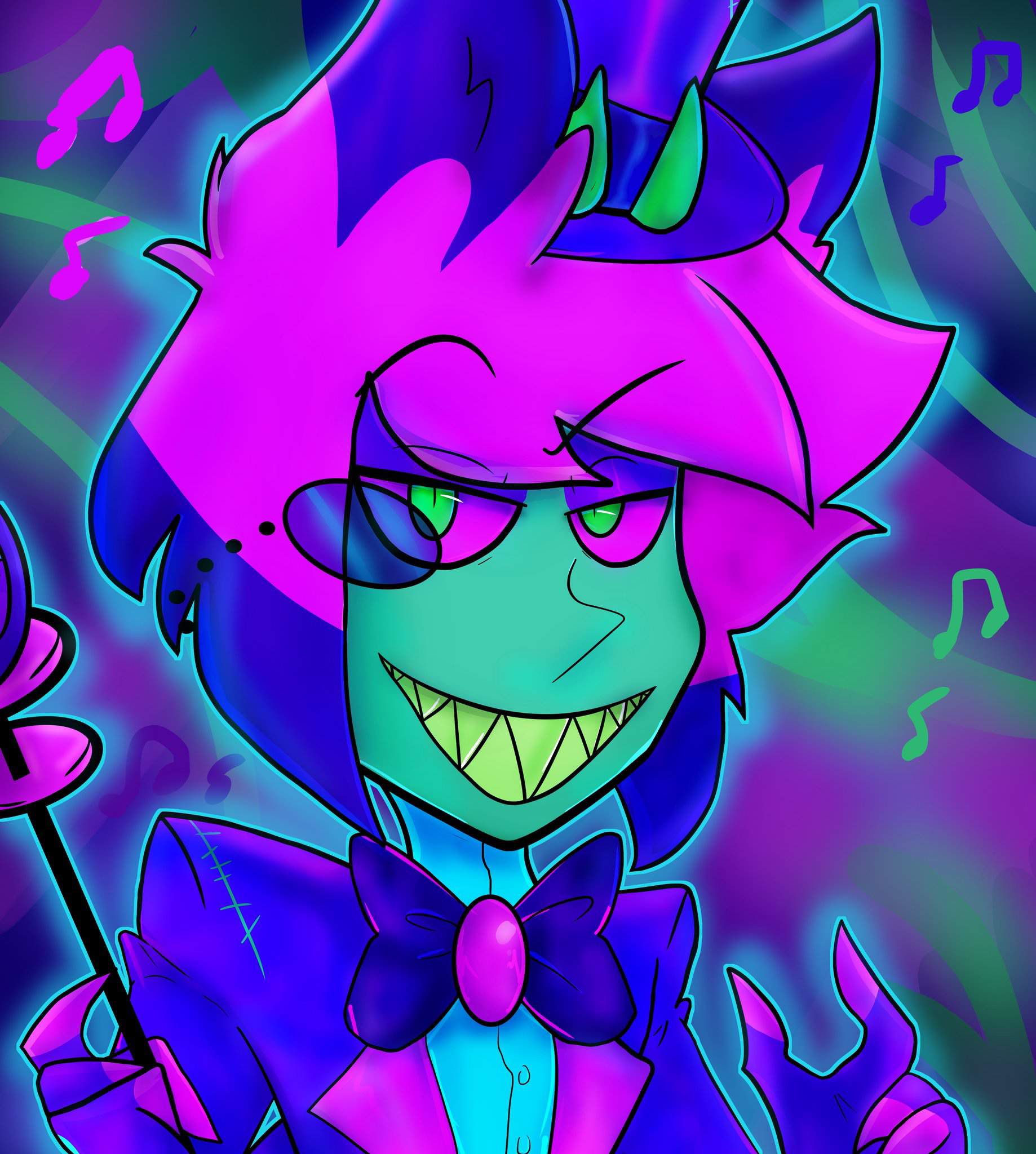 Neon Alastor | Hazbin Hotel (official) Amino