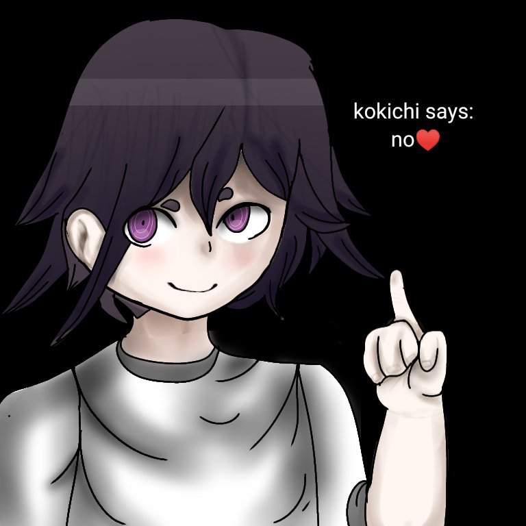 Kokichi says no♥️ (DANGANRONPA splash art test) | Danganronpa Amino