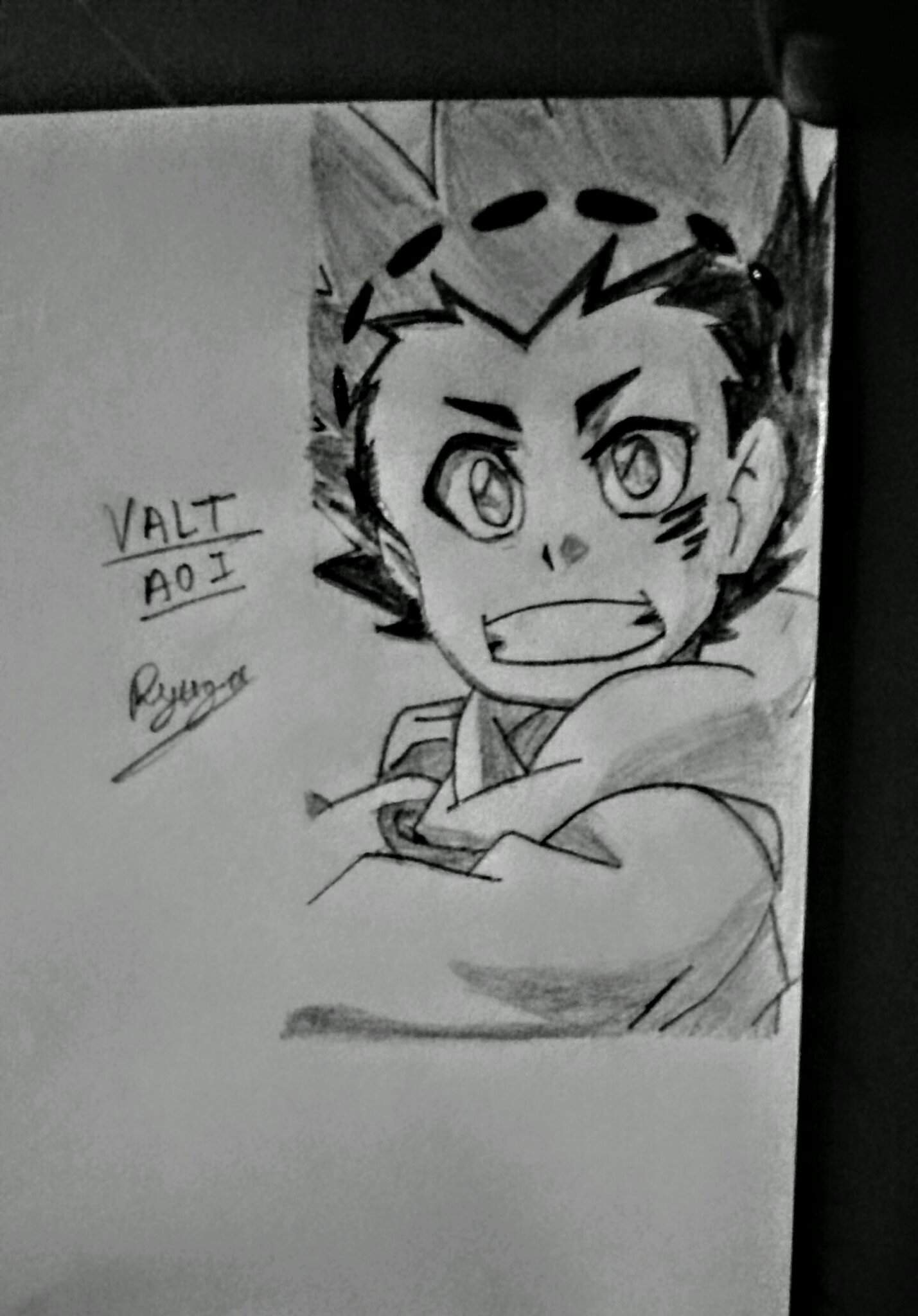 The Wonder boy's back | Valt Aoi | Sketch by Ryuga | Beyblade Amino