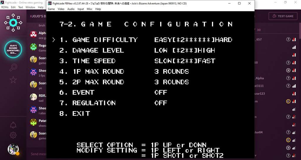 fightcade jojo heritage for the future tutorial fightcade jojo heritage for the future tutorial