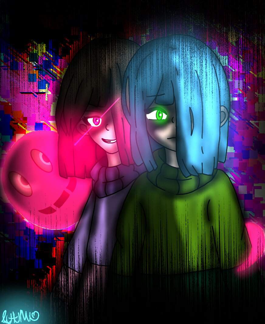 [Glitchtale] Amber and Betty [Collab] | Glitchtale Amino