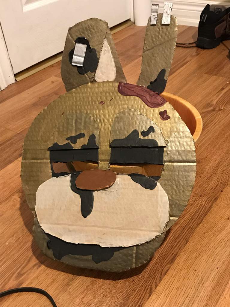 Springtrap cardboard mask! Five Nights At Freddy's Amino