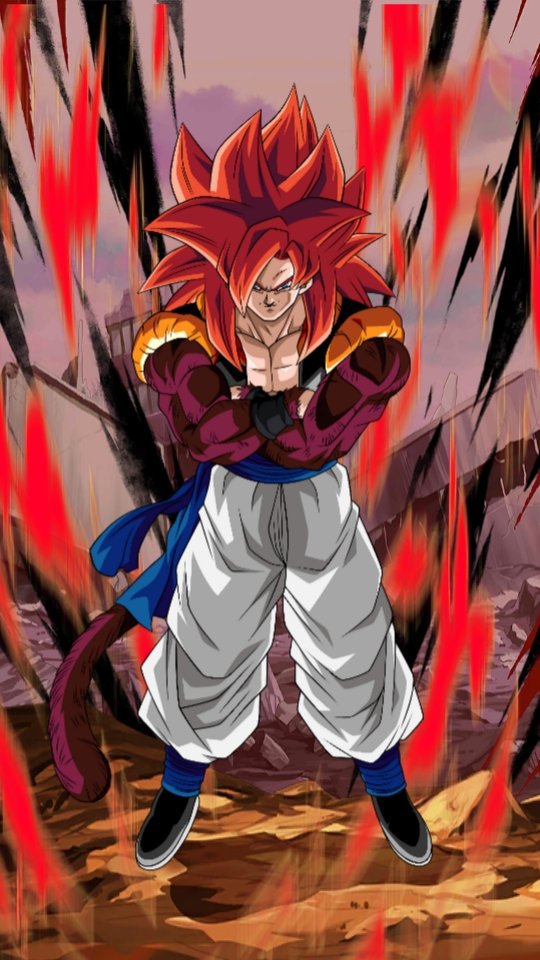 SSJ4 GOGETA Card concept | Dragon Ball Legends! Amino