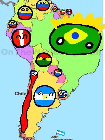 Map of south america | Polandball Amino