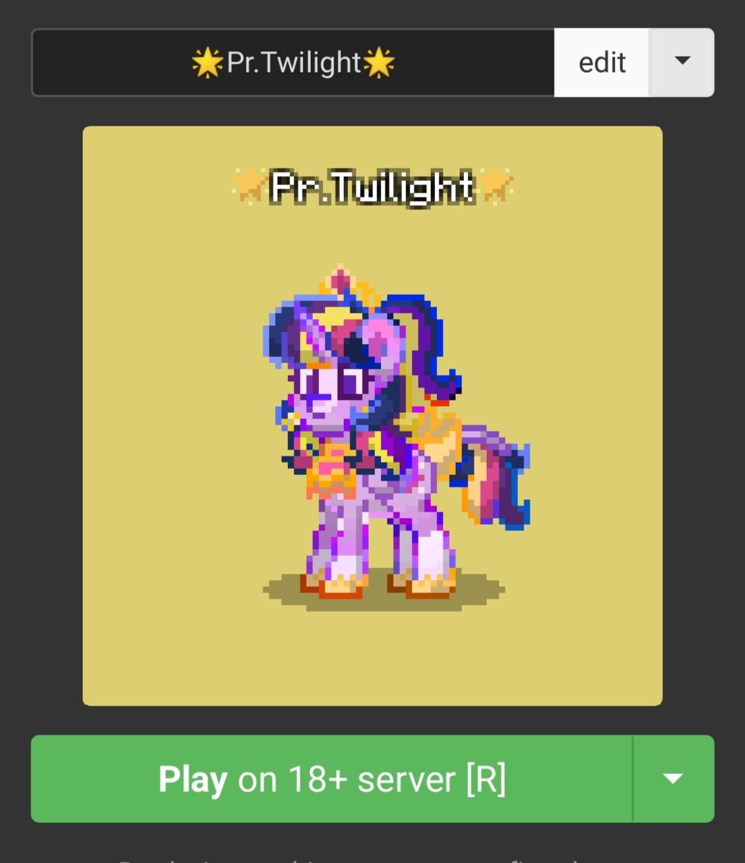 My ng au twilight | Pony Town Amino