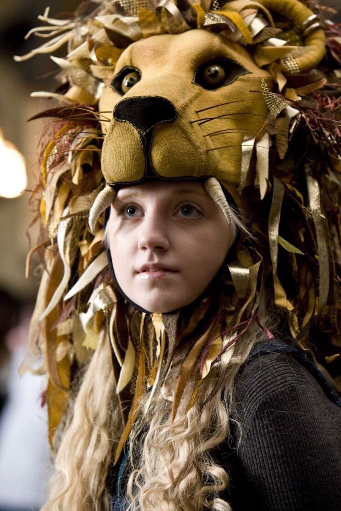 Luna Lovegood In Her Lion Costume.