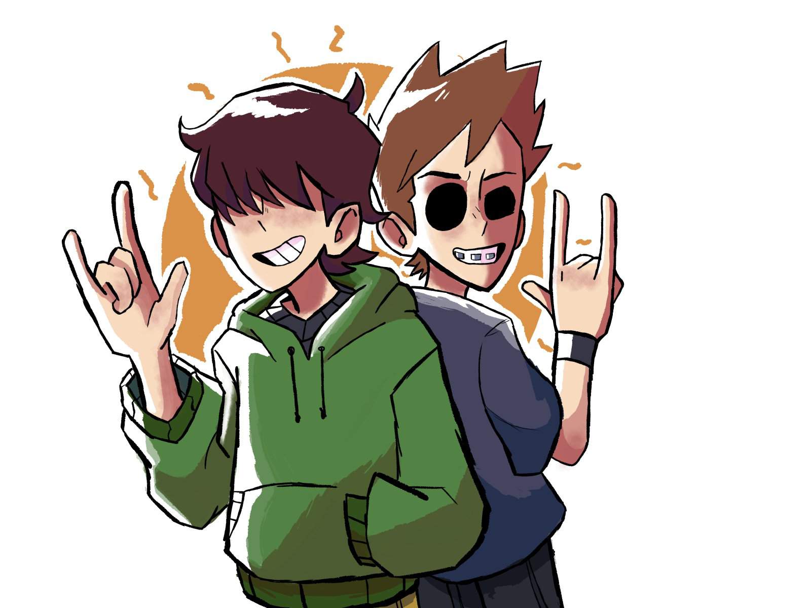 -art-teenage edd and Tom + Paul sketch | 🌎Eddsworld🌎 Amino