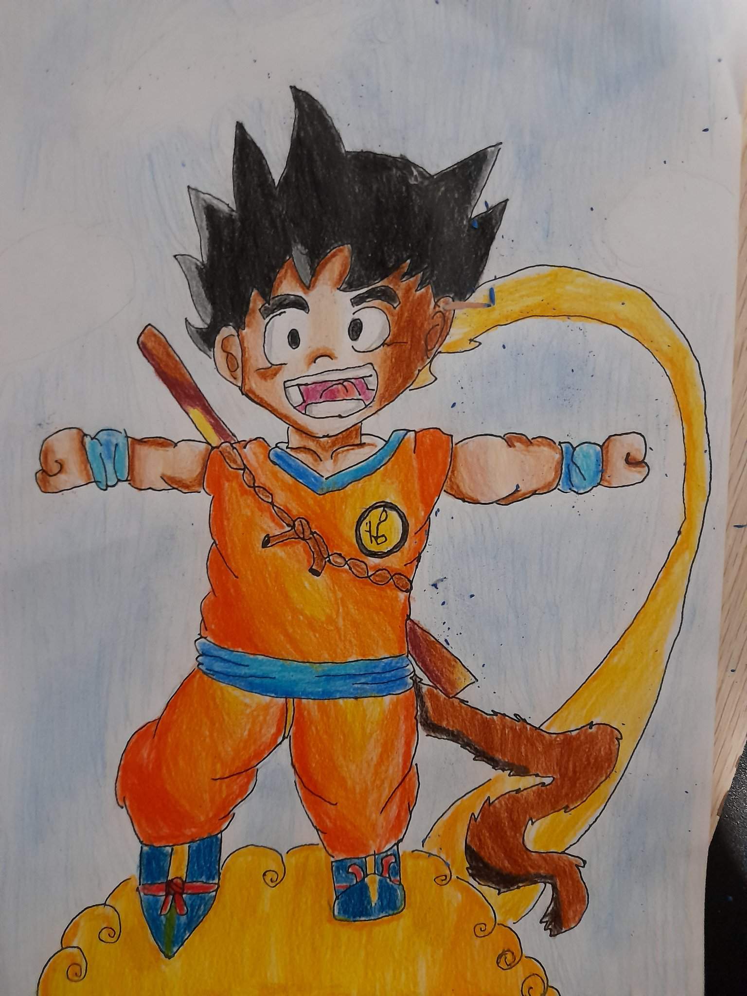 Goku chiquito en la nube clinton | Wiki | Arte Anime Amino Amino