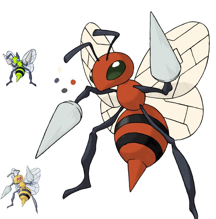 Rate My Shiny Recolors: Beedrill | Pokémon Amino