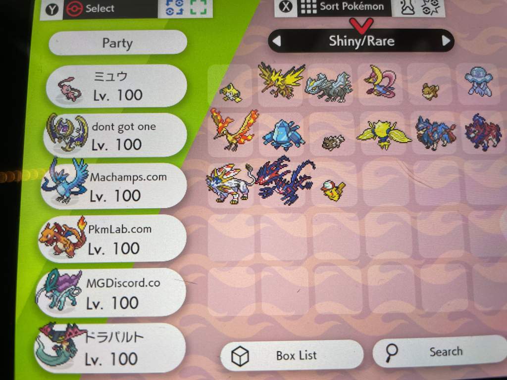 Offers All Are Shiny Besides Eternatus Solgaleo Zacion Zamazenta Pokemon Sword And Shield Amino