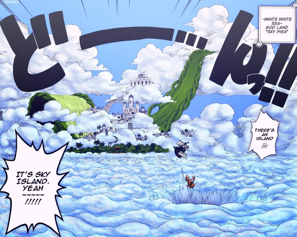 Krea Highly Detailed Skypiea Map Form One Piece Anime - vrogue.co