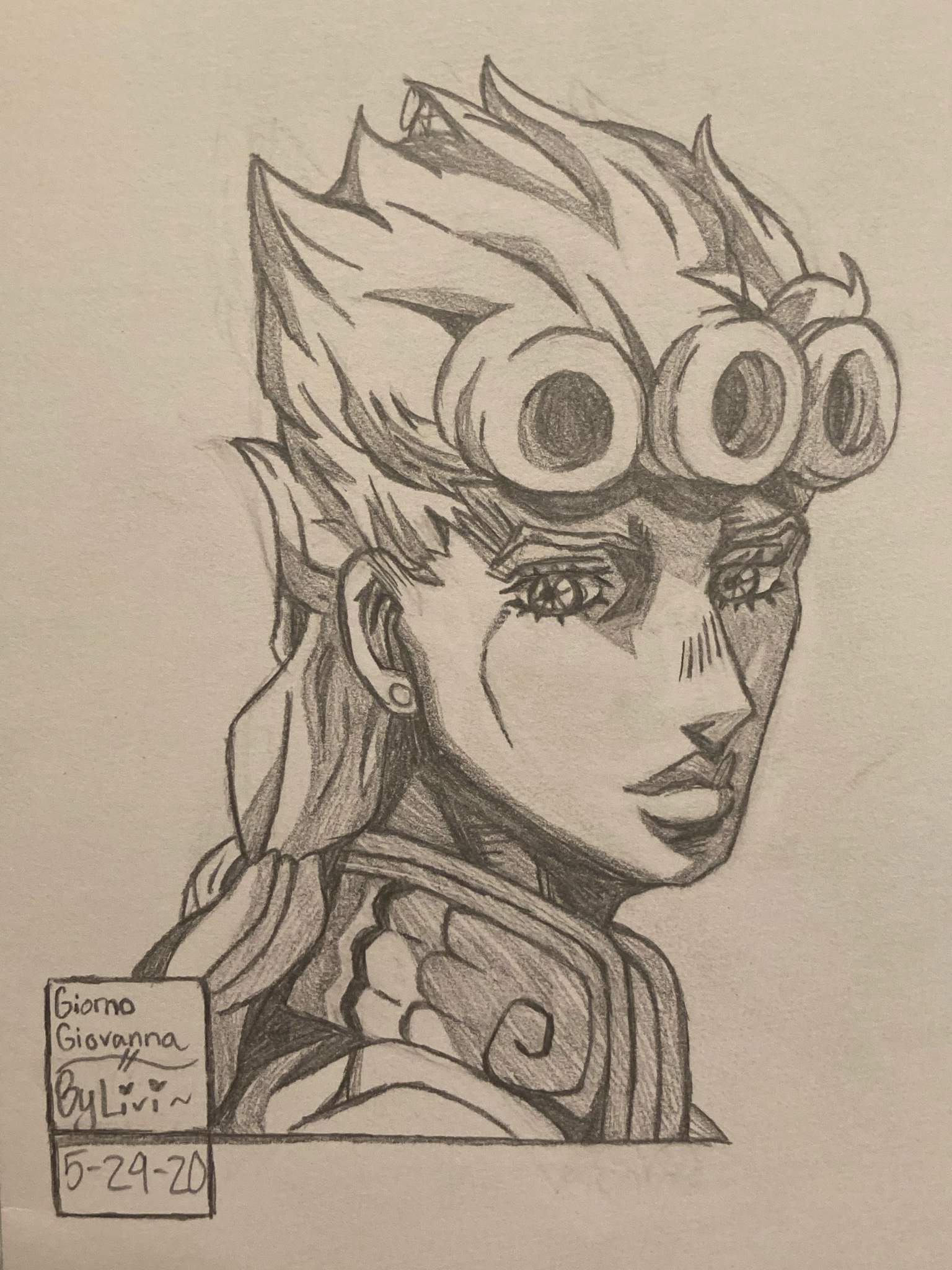 💜💛 Giorno Giovanna Drawing - gift for friend irl 💛💜 | Anime Amino