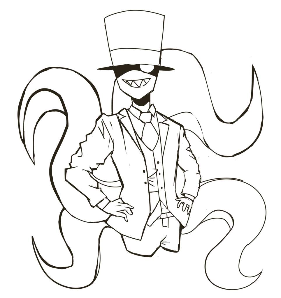 🎩Black hat y un Oc 🎩[fanart - redibujado] | Villanos/Villainous ...