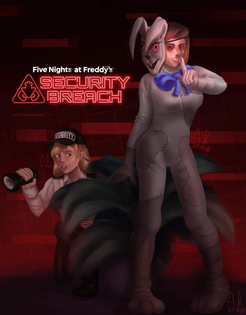 five nights at freddy's security breach vanny and vanessa statue 12 inch