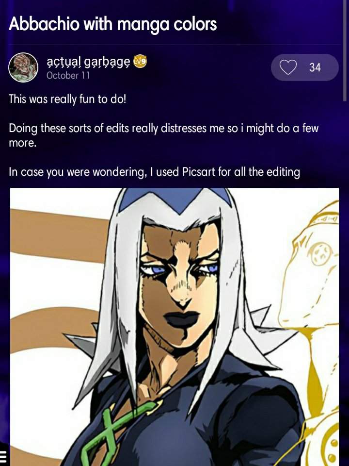 Abbachio with manga colors | Wiki | JJBA Bizarre Community Amino