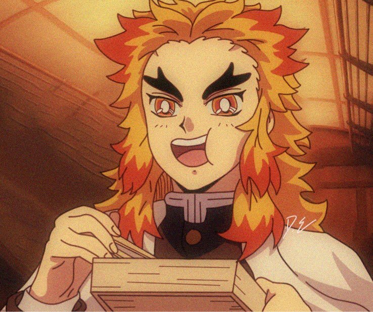 Umai 90s Rengoku Redraw Demon Slayer Kimetsu No Yaiba Amino