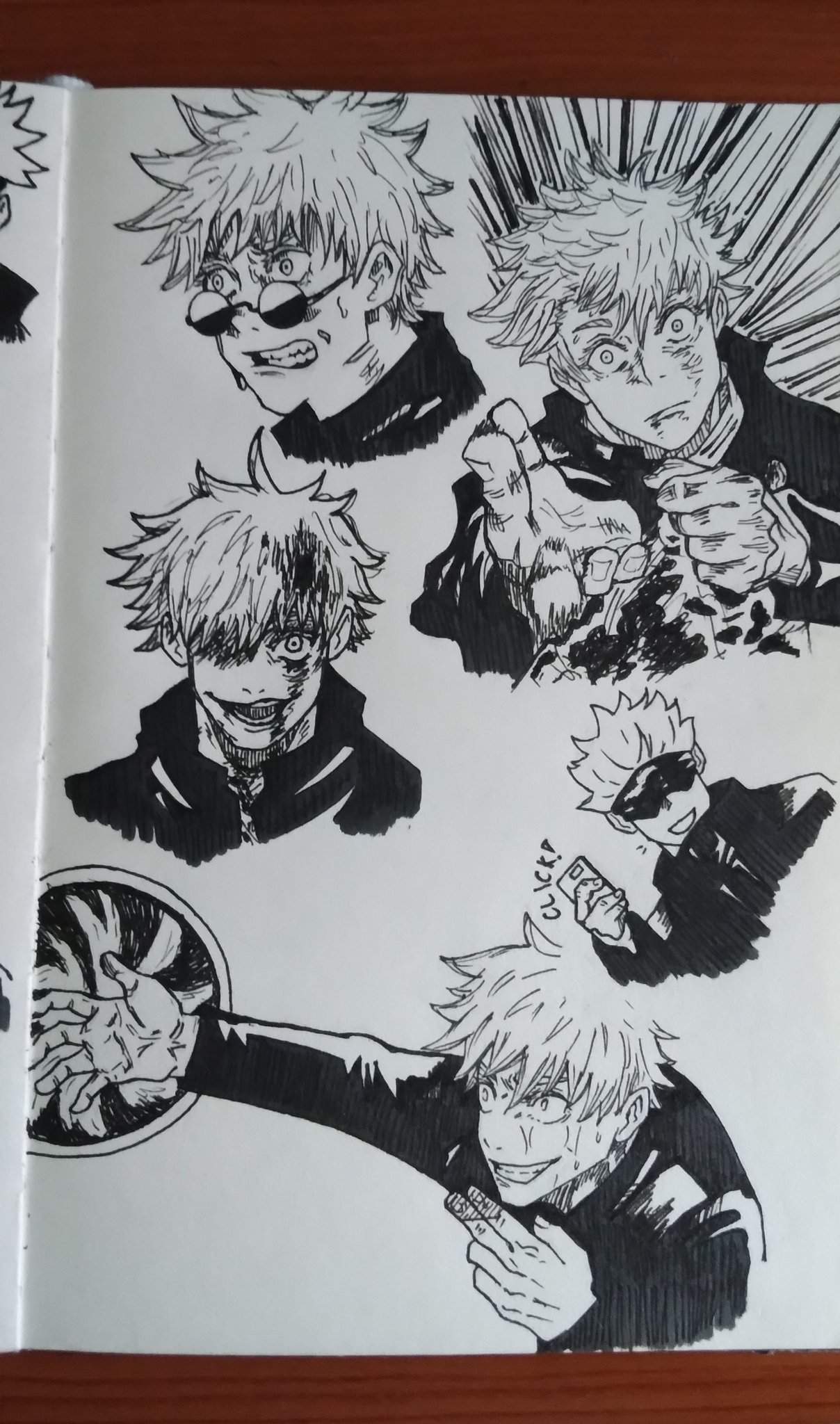 Ma fave Gojo manga Panels ♡ [redraw] | Jujutsu Kaisen! Amino