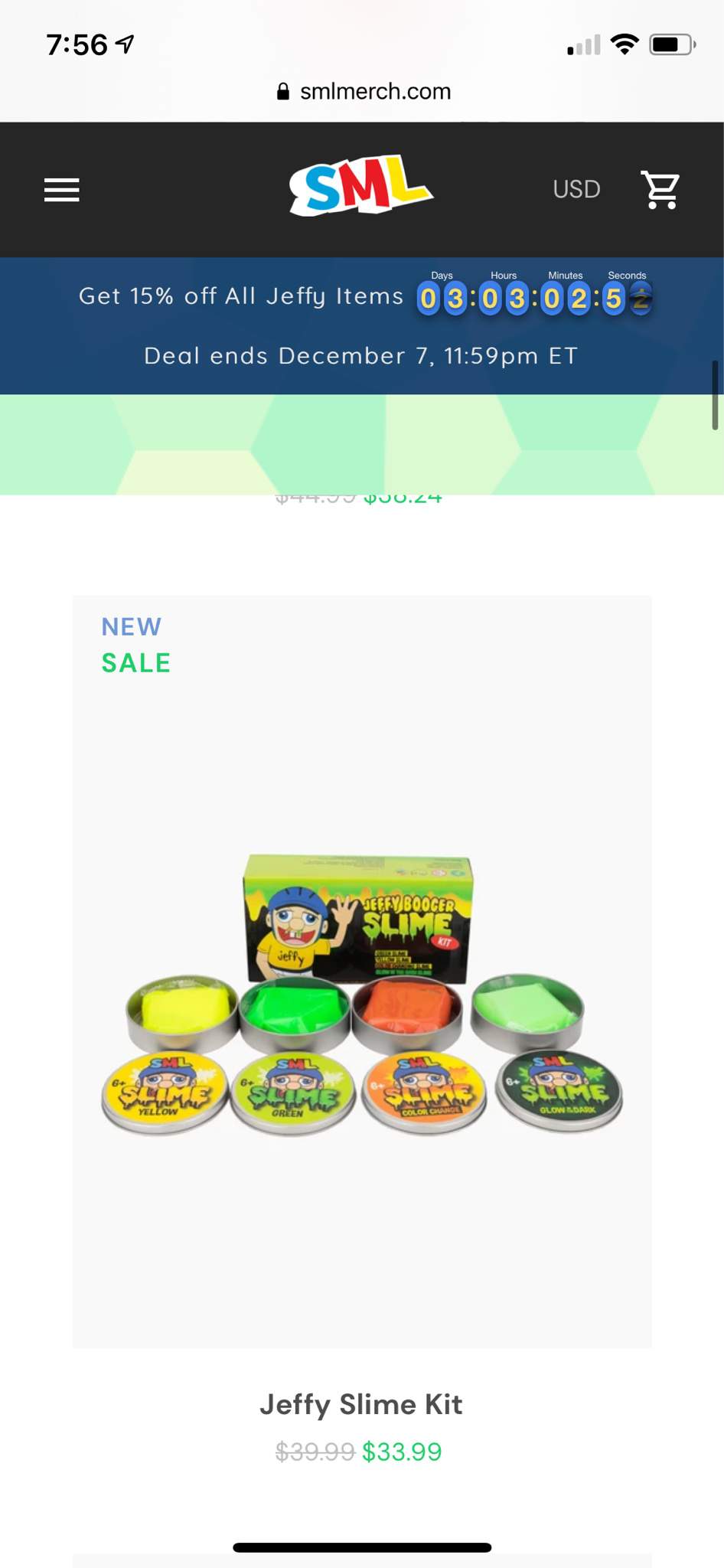 Go Get The All New Jeffy Booger slime From Www.sml | Wiki | SML Amino ...