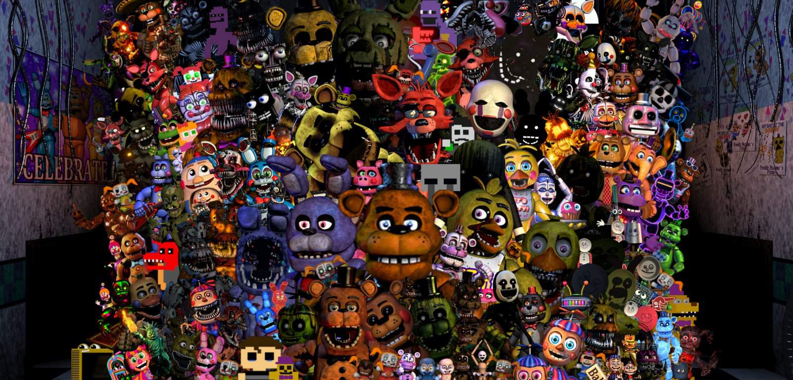 Every single fnaf character challenge | Five Nights At Freddy's Amino