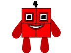 Red NumberBlock 4 | ♡Official Numberblocks Amino♡ Amino