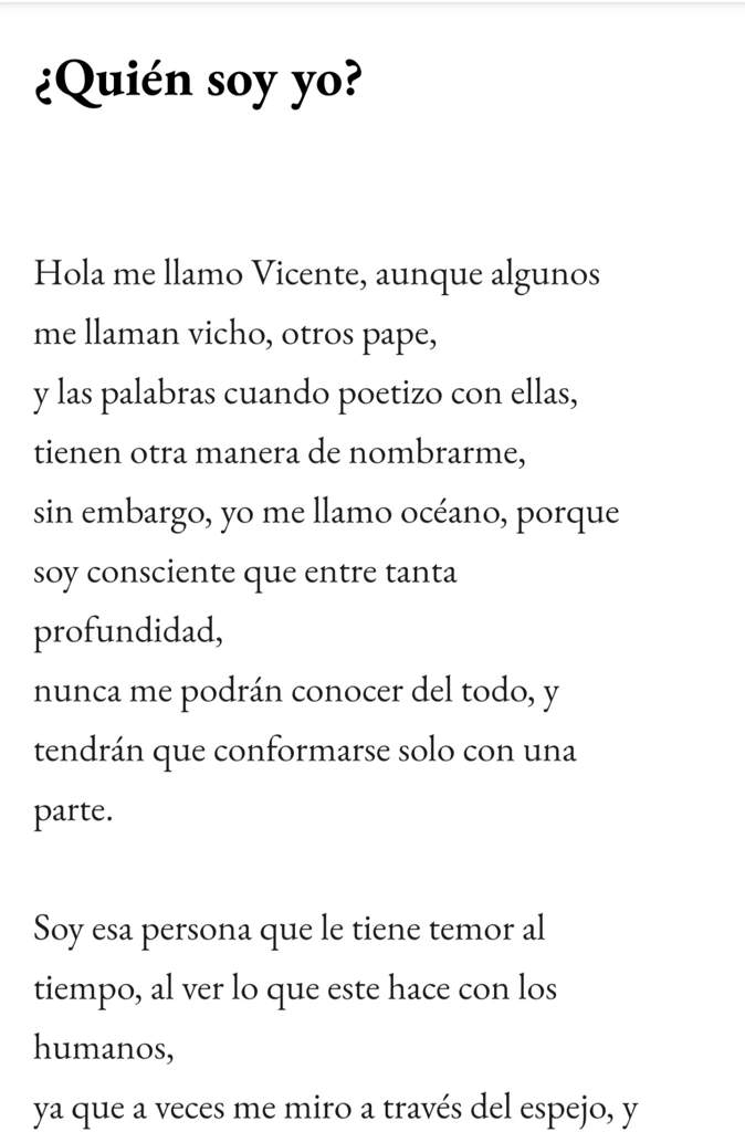 Poema: ¿Quién soy yo?. | • Libros • Amino