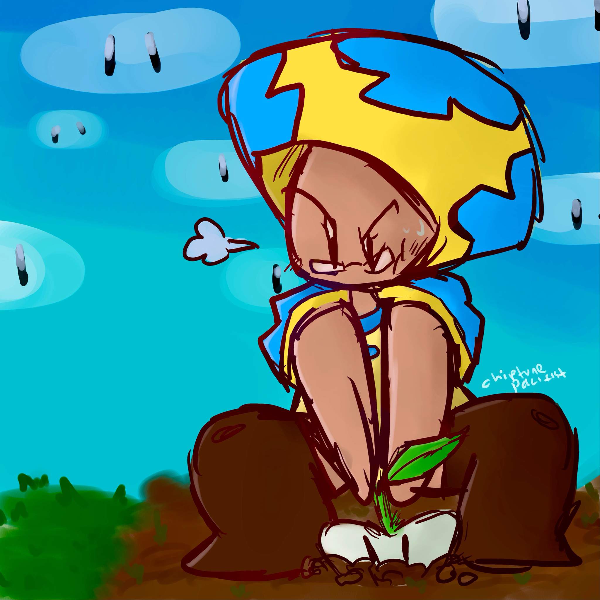 Toadsling the Gardener [OC Fanart] | Mario Amino