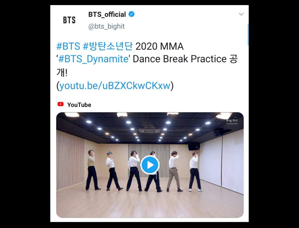 News Life Goes On Surpassed 0m Views Bts Mma Dynamite Dance Break Practice Park Jimin Amino