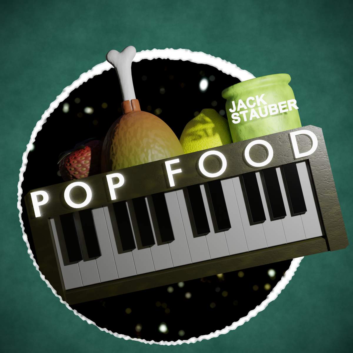 Recreé la portada del álbum Pop Food de Jack Stauber en 3D | •Arte ...