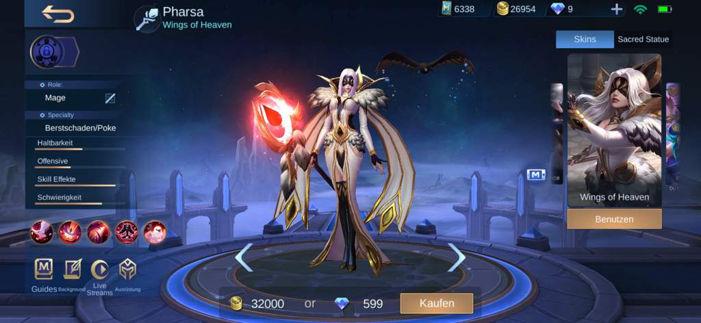 My Luo Yi, Kagura, Zhask and Pharsa Skins🔥 | Mobile Legends Amino Amino