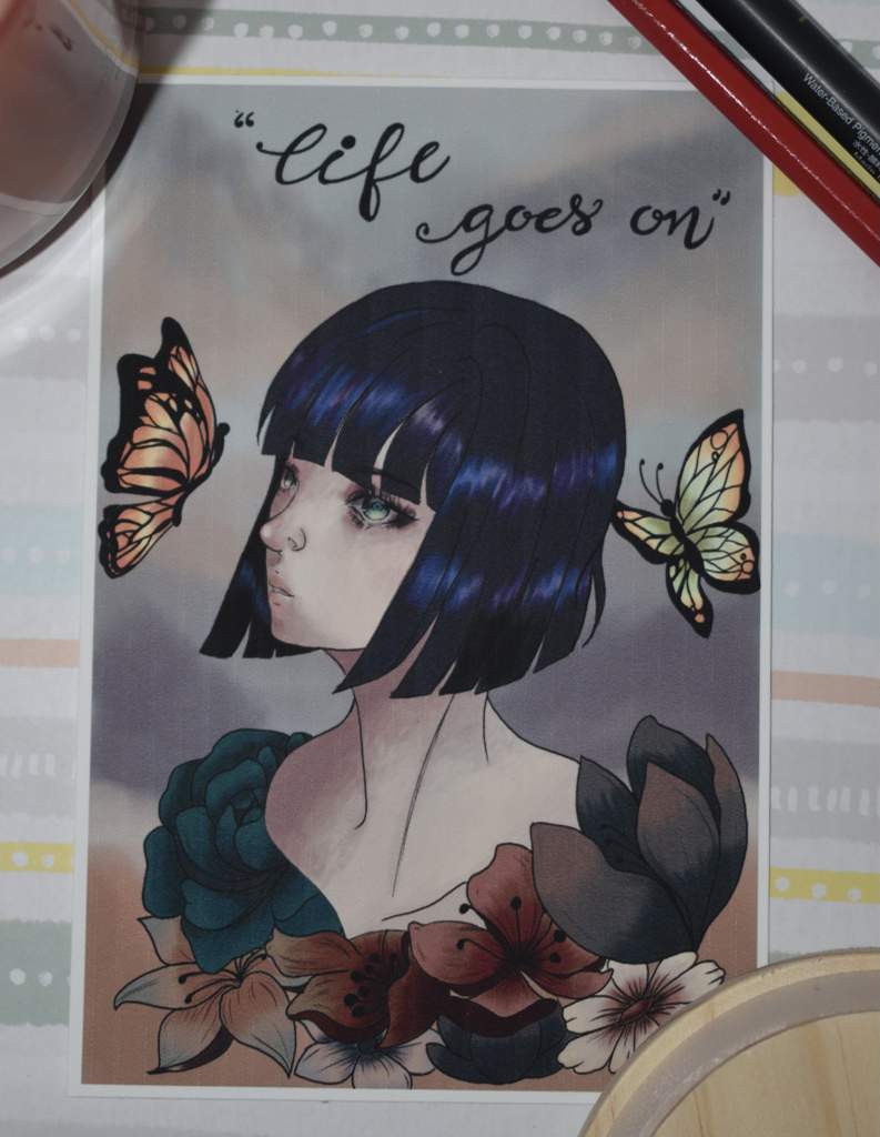 Inspired On Bts Album Life Goes On Drawing Lifegoeson Originalprint Skech Anime Art Amino