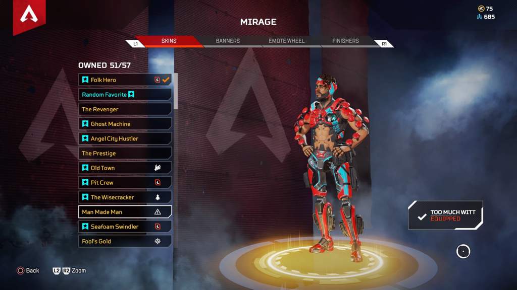 Skin Showcase Mirage Apex Legends Armory Amino Amino