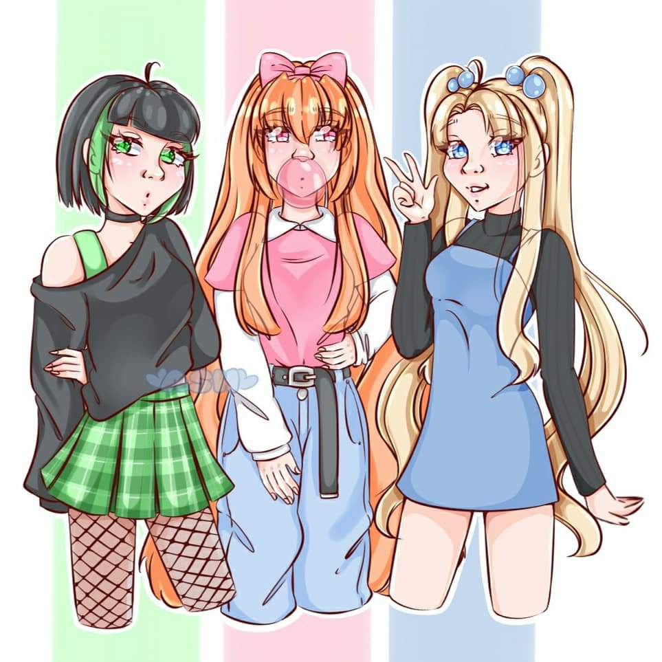 Modern-day Powerpuff Girls | Beginner Artist Amino