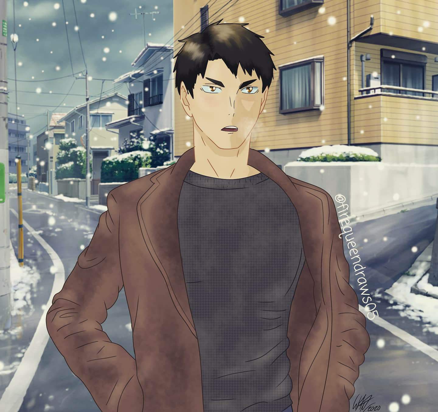 Ushijima Winter Aesthetic | Haikyuu!! Amino