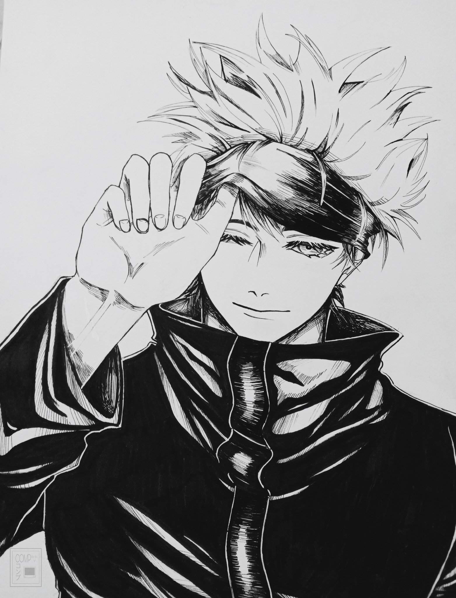 Gojo Satoru || Ink Art | Jujutsu Kaisen! Amino