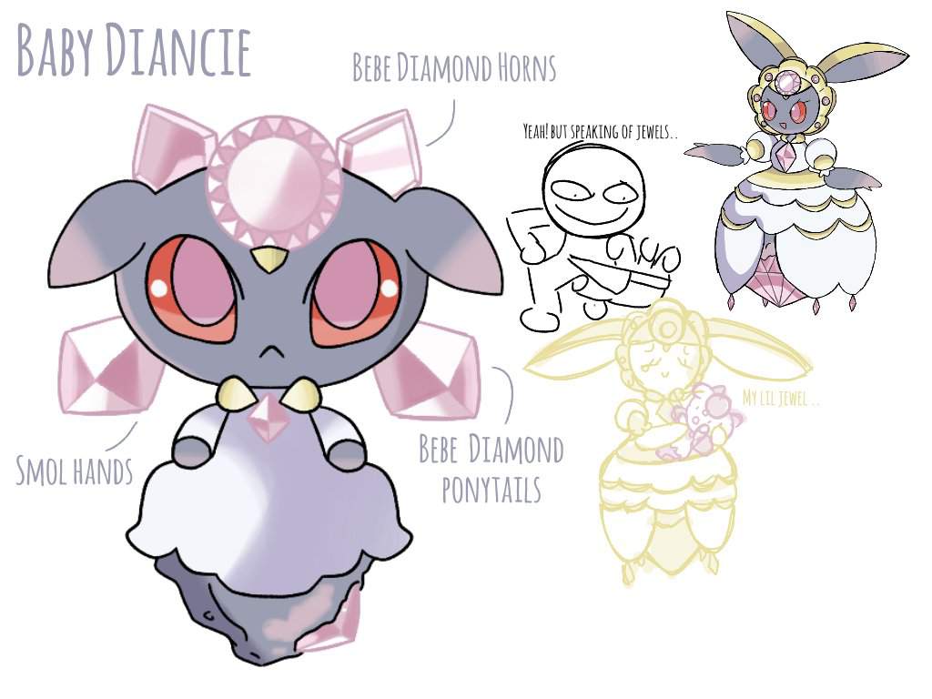 Baby Diancie | .Fakemon. Amino