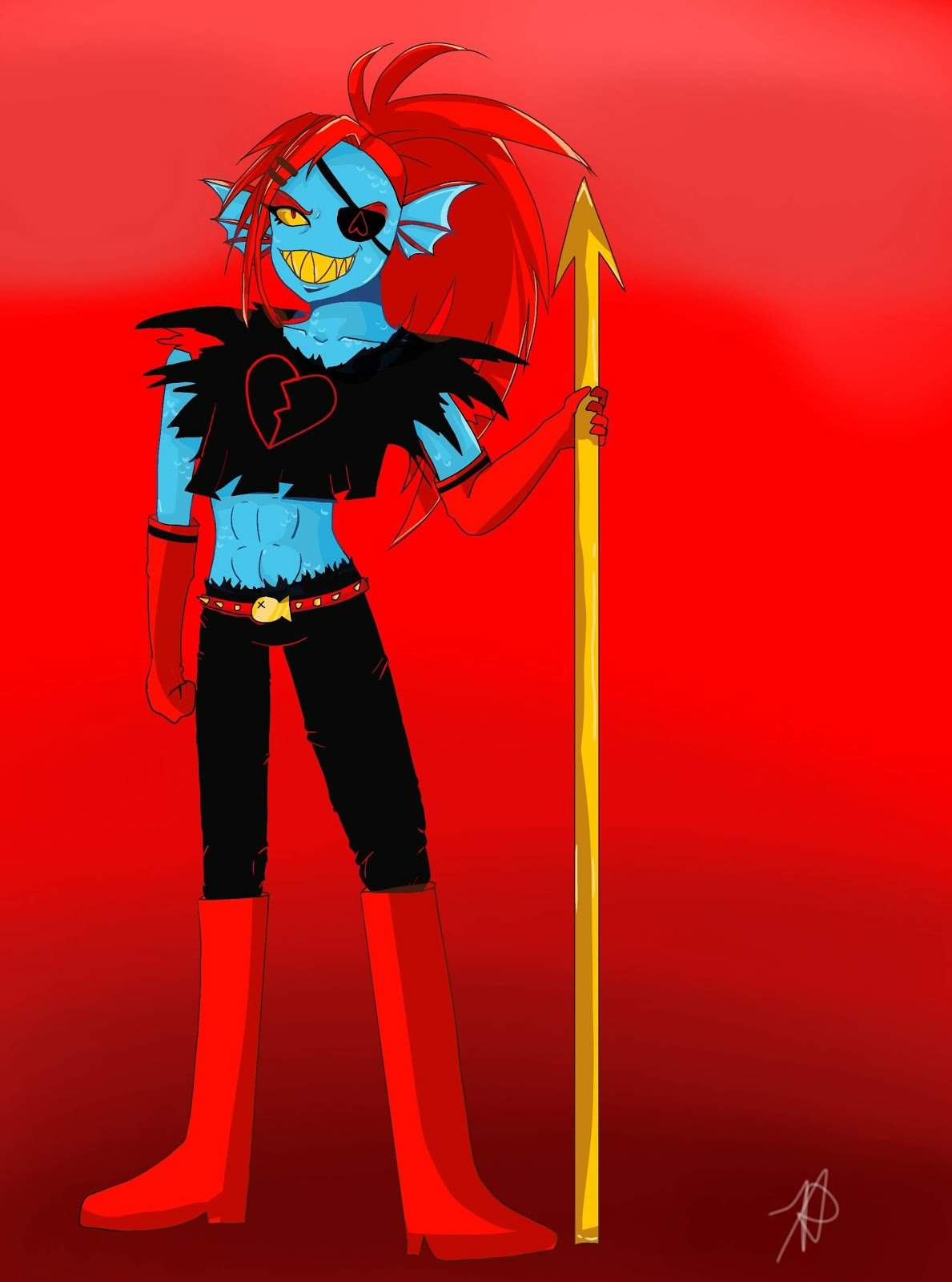 Underfell Undyne | Undertale Amino