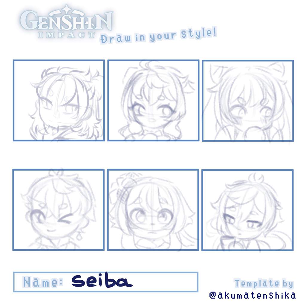 6 Characters Fanart Genshin Impact Amino