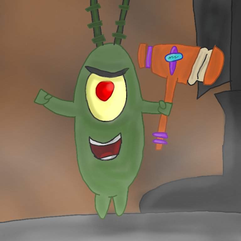 Plankton specifically from Globs of Doom | Cartoon Amino