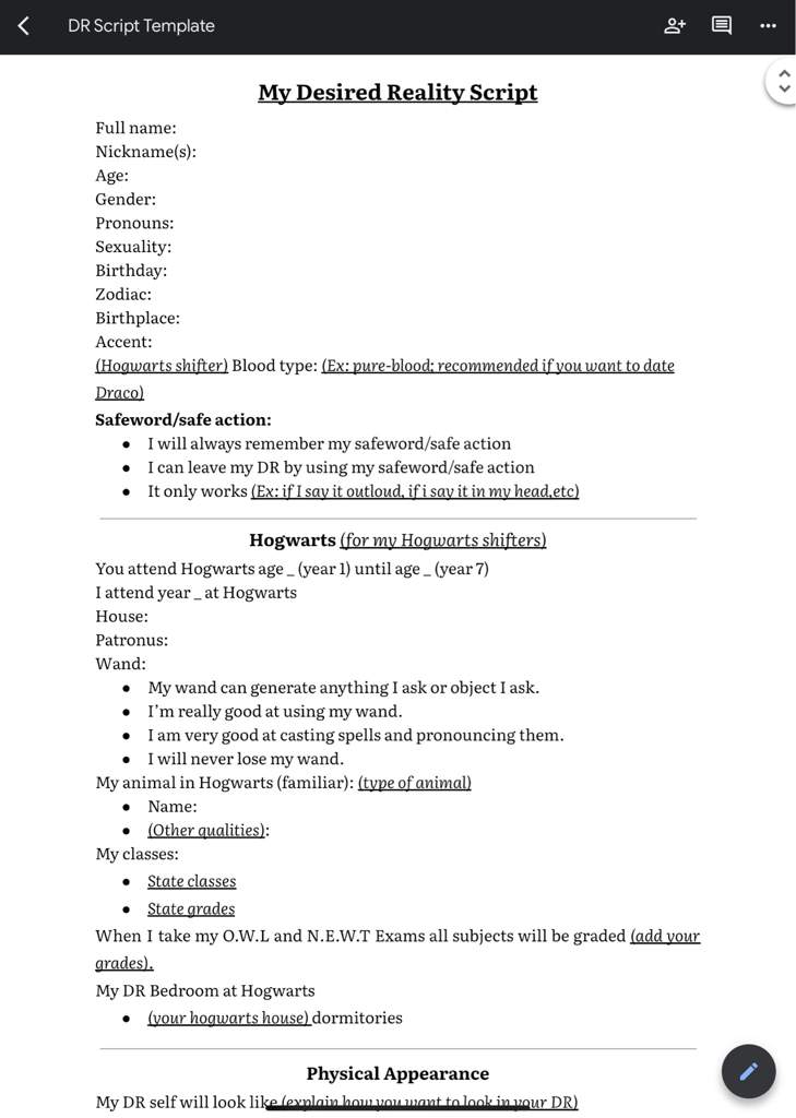 Scripting Template Shifting