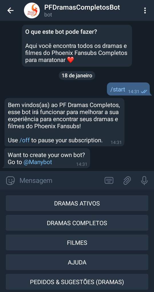 Doramas by Telegram! | Vida de Dorameiro Amino