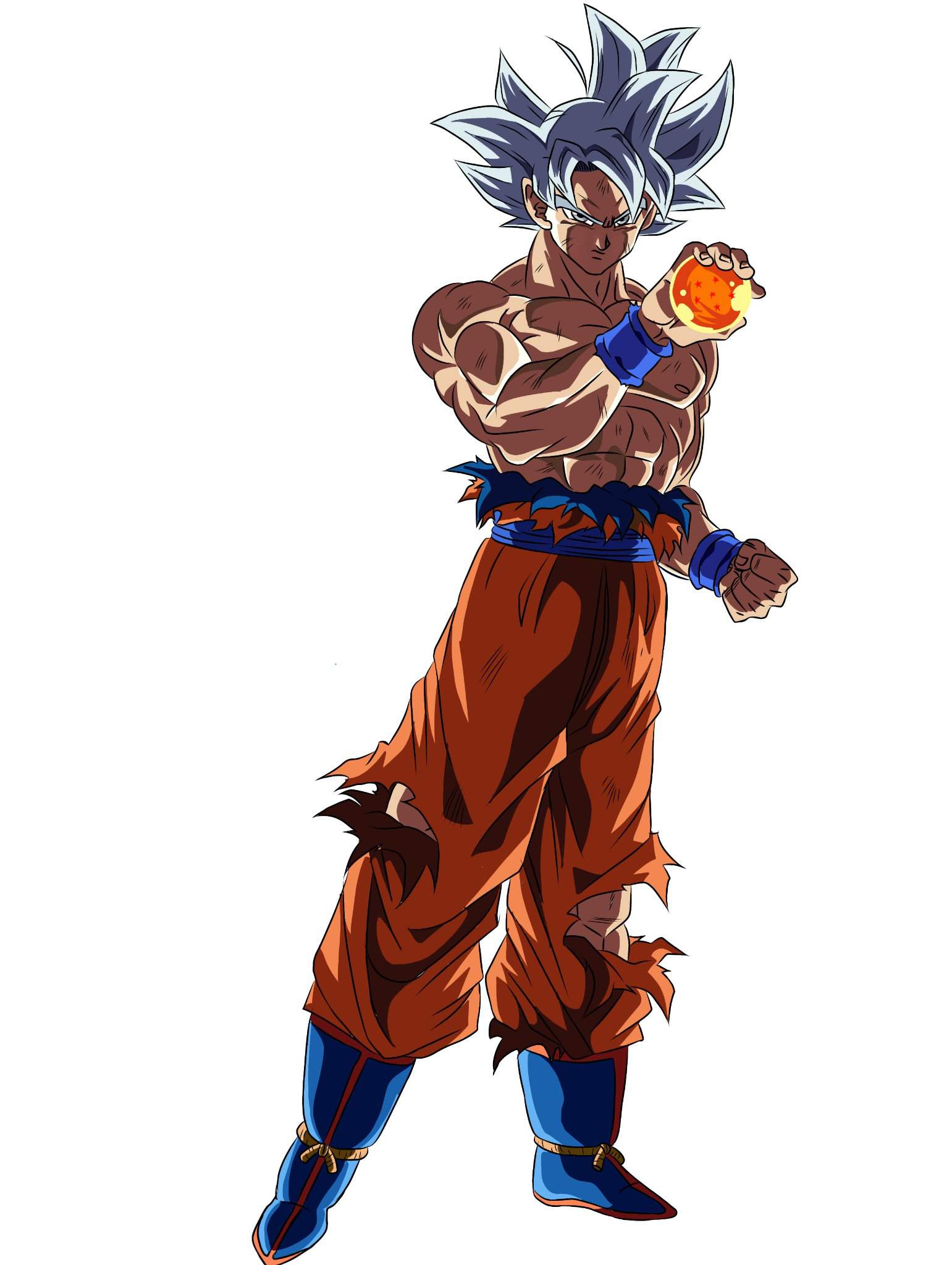 Early fanmade 6th ani goku render | Dokkan Battle Amino