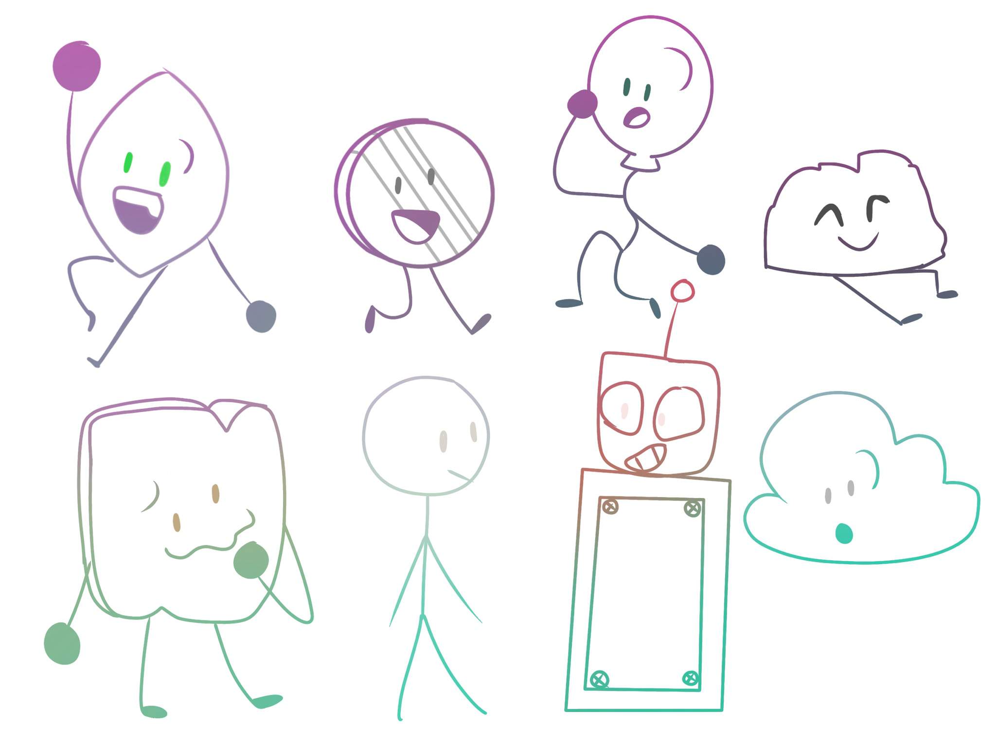 Drawing Every BFB Team - Part 1 | BFDI💖 Amino