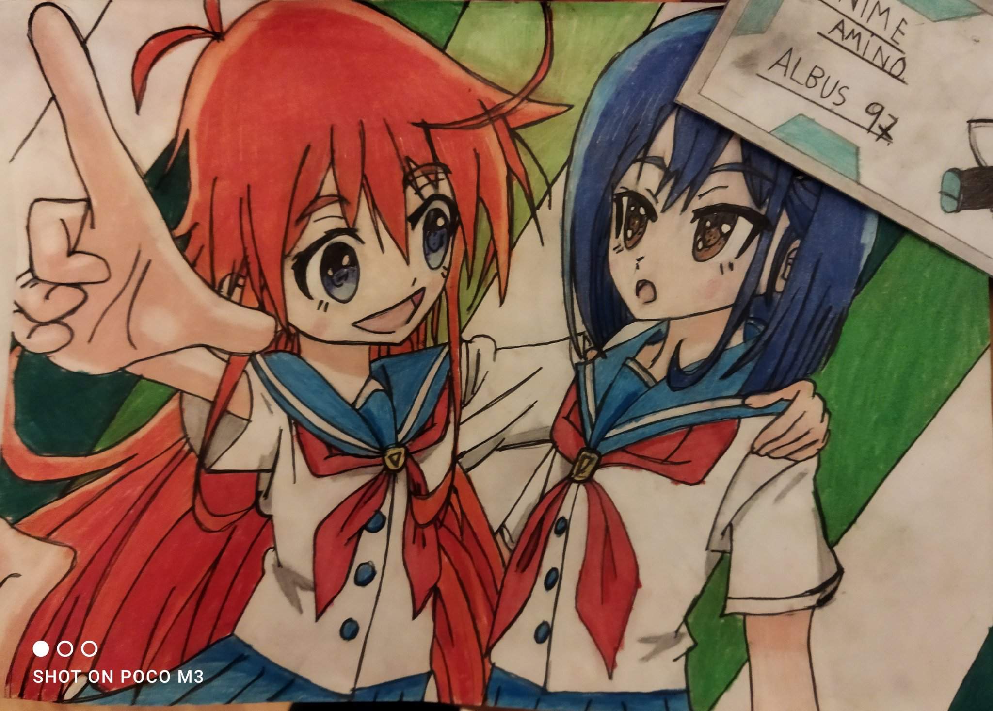 Dibujo Cocona x Papika ,Flip Flappers | •Anime• Amino