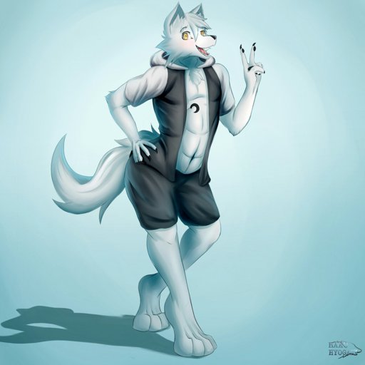 anthro arctic fox male