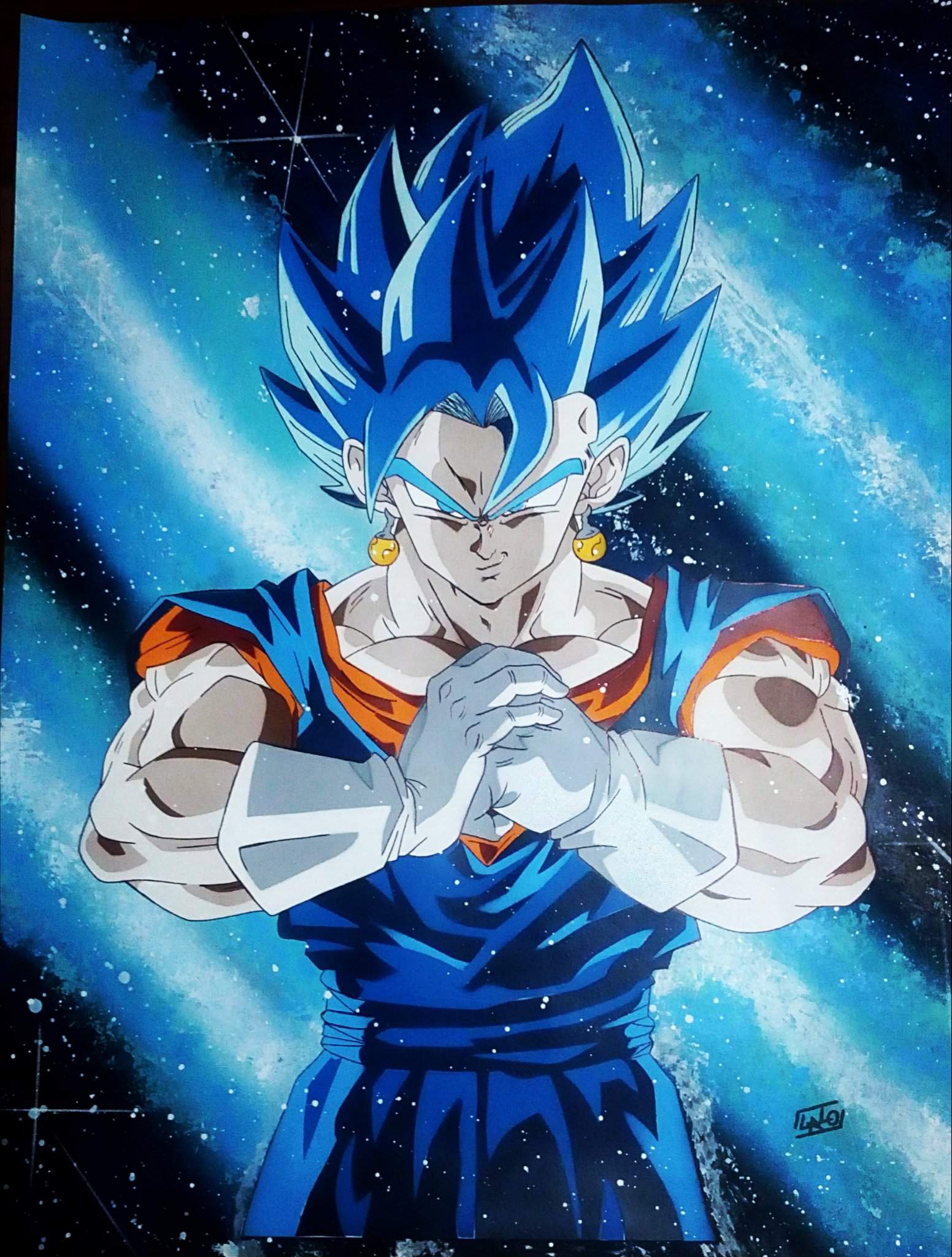 Vegito bluee! | Dibujos de Dragon Ball. Amino